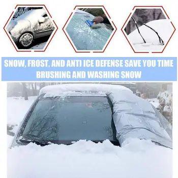 Универсална капачка на предното стъкло на превозното средство Снежна покривка Защита на предното стъкло на Външния протектор Автоаксесоари Пыленепроницаемые
