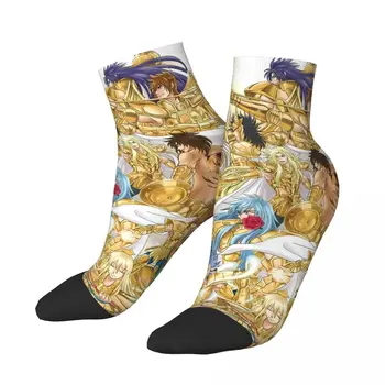 Чорапи за глезените от аниме Legend Saint Seiya Мъжки Дамски Пролетни чорапи от полиестер