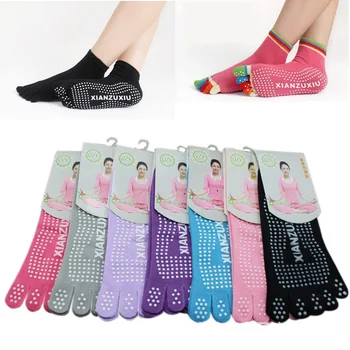 Чорапи за йога нов стил, сладки и забавни нескользящие дамски чорапи Harajuku, чорапи с пет пръста