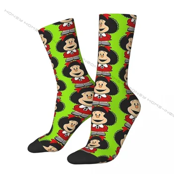 Щастливите фенове на мъжките чорапи в стил ретро Harajuku Mafalda Сладко Момиче в стил хип-хоп Безшевни чорапи Crew Луд с подарочным модел